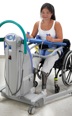Arjo Sara Plus Hoist Wheelchair Use